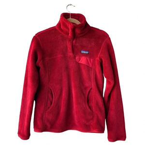 Patagonia Women's Re-tool Snap T Fleece Pullover Size S Red